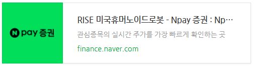 RISE 미국휴머노이드로봇 ETF